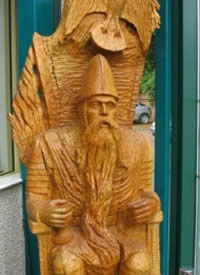 Rhys ap Gruffudd carving